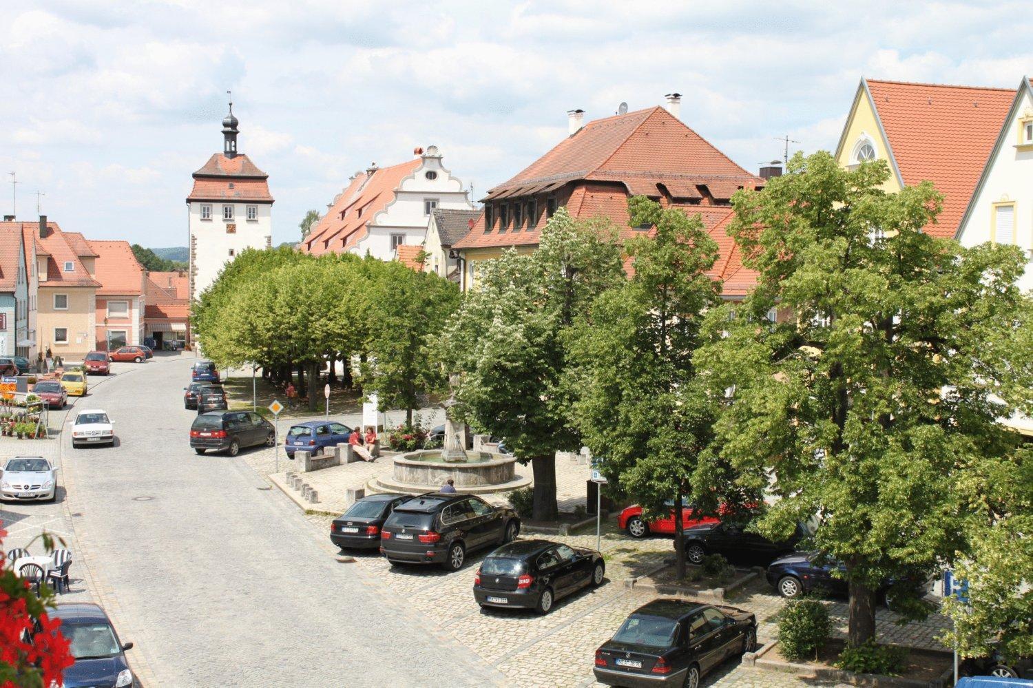Hotel Gasthof Zum Storch Schlusselfeld Bagian luar foto